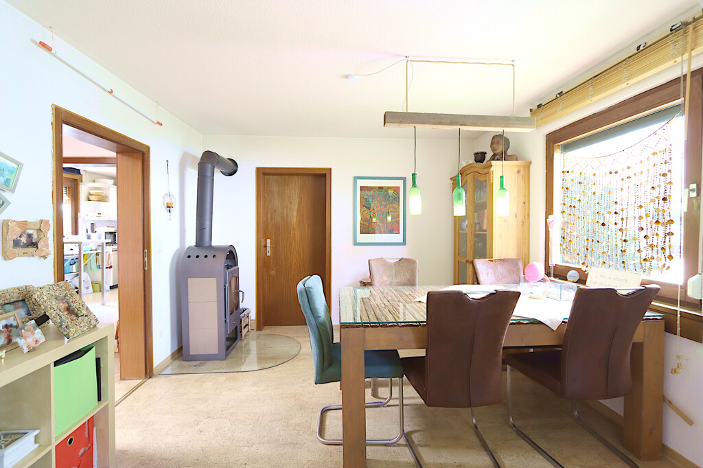 EG Essbereich + Kamin