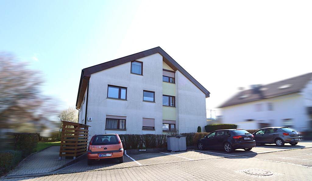 Hausansicht + PKW-Stellplatz